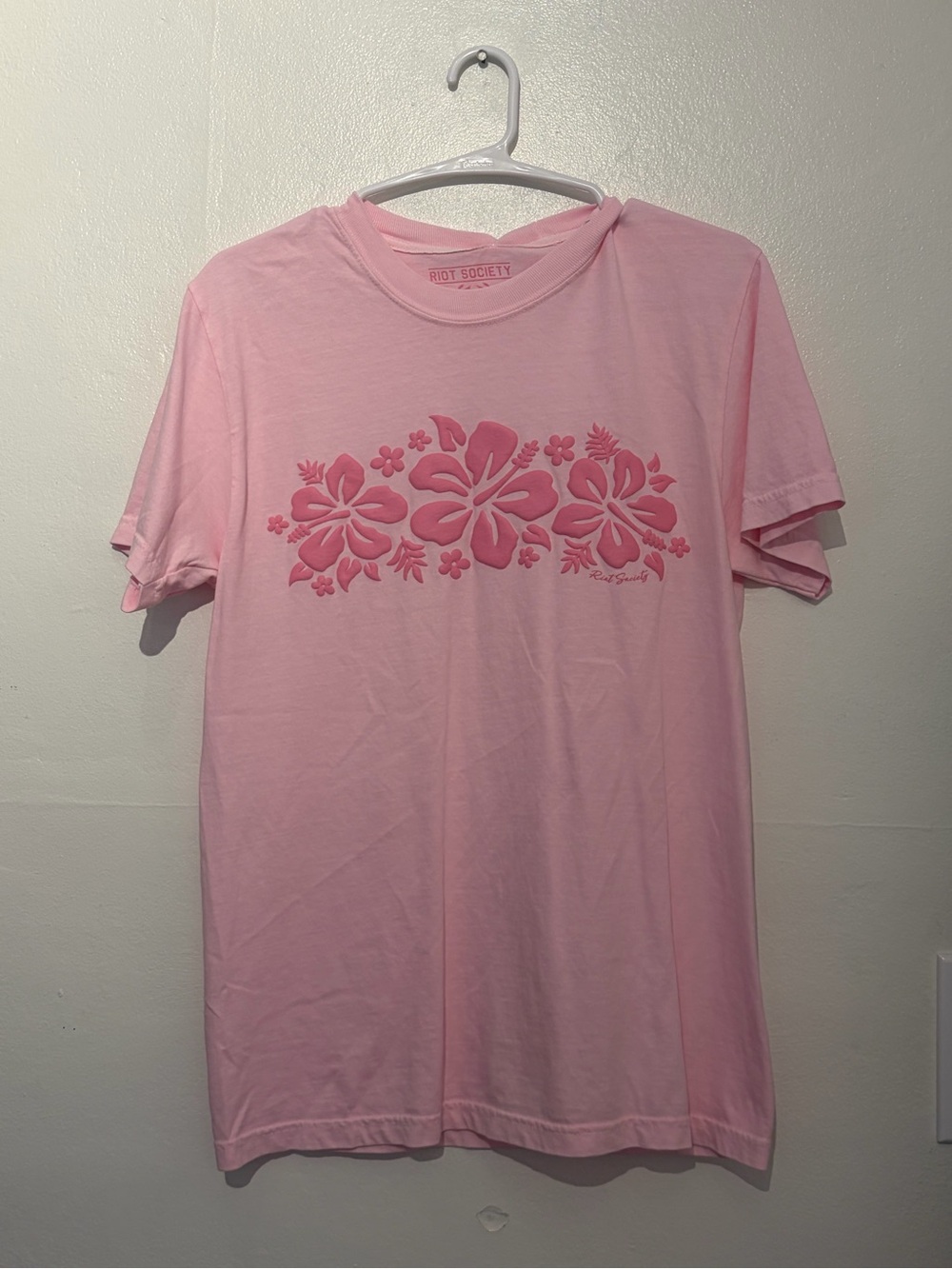 Women’s Pink Floral Graphic Tee